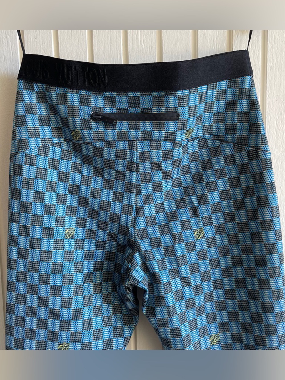 Louis Vuitton Archive FW19 LV Pop 3D Monogram Damier Leggings Blue FR 38 SZ S - Picture 8 of 12